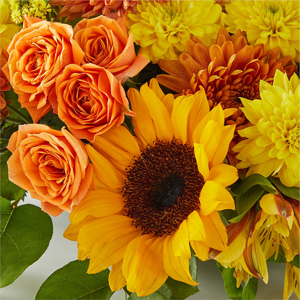 Autumn Harmony Centerpiece –  Velvet Leaf And Stem, Las Vegas NV
