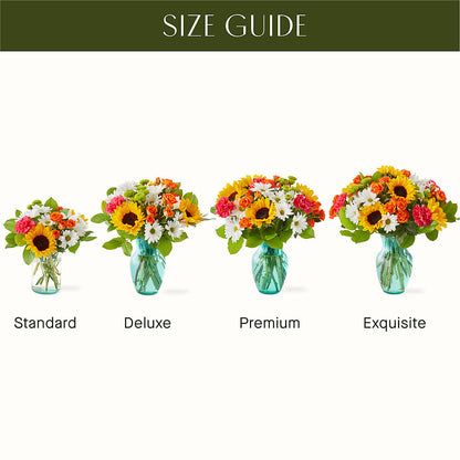 Sun-drenched Blooms Bouquet –  Velvet Leaf And Stem, Las Vegas NV