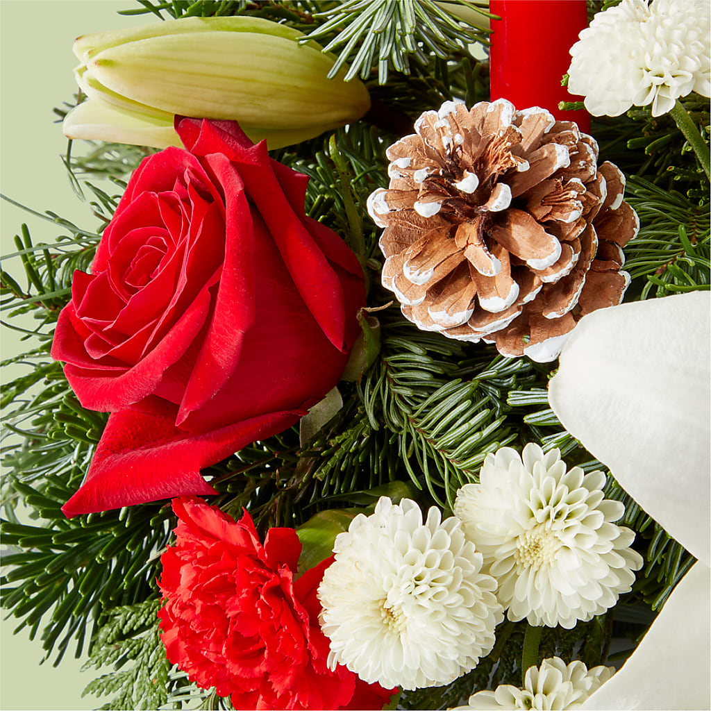 Seasonal Festivities Centerpiece –  Velvet Leaf And Stem, Las Vegas NV