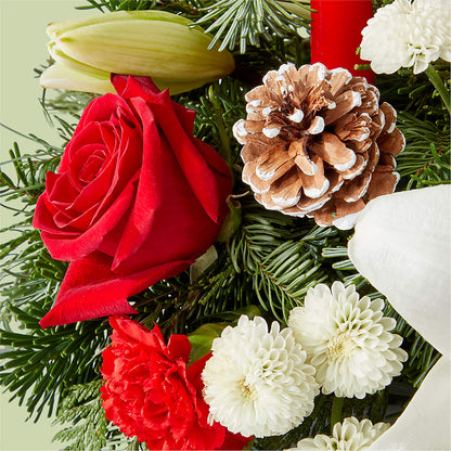 Seasonal Festivities Centerpiece –  Velvet Leaf And Stem, Las Vegas NV