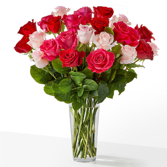 Charming Rose Bouquet –  Velvet Leaf And Stem, Las Vegas NV