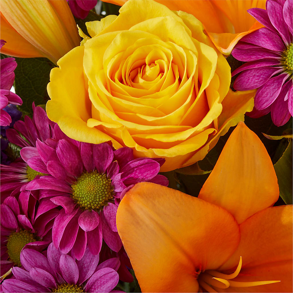Colorful Visions Bouquet –  Velvet Leaf And Stem, Las Vegas NV