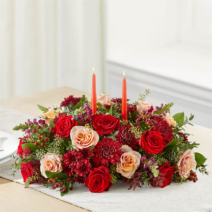 Most Thankful Centerpiece –  Velvet Leaf And Stem, Las Vegas NV