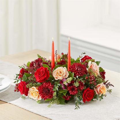 Most Thankful Centerpiece –  Velvet Leaf And Stem, Las Vegas NV