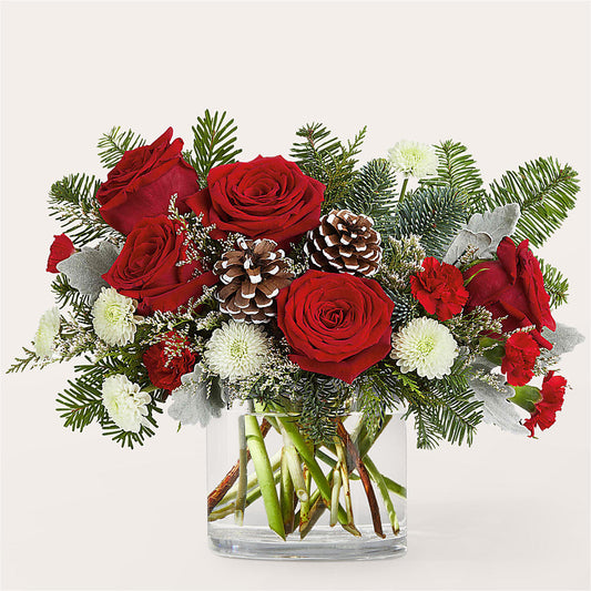 Yule Cheer Bouquet –  Velvet Leaf And Stem, Las Vegas NV