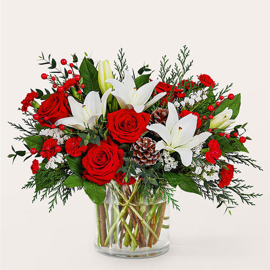 Best in Snow Bouquet –  Velvet Leaf And Stem, Las Vegas NV