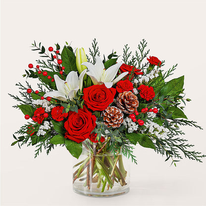 Best in Snow Bouquet –  Velvet Leaf And Stem, Las Vegas NV