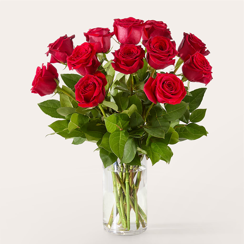 The One Red Rose Bouquet –  Velvet Leaf And Stem, Las Vegas NV