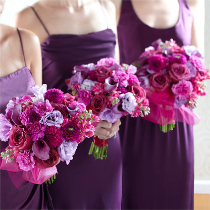 Bridesmaid's Garden Bouquet –  Velvet Leaf And Stem, Las Vegas NV