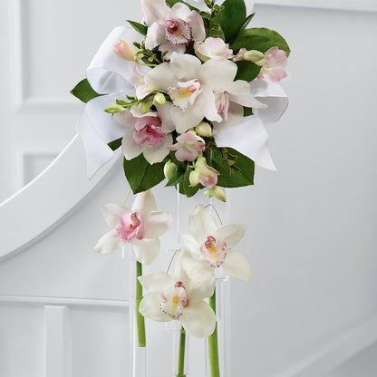 Perfect Entrance Pew Arrangement –  Velvet Leaf And Stem, Las Vegas NV
