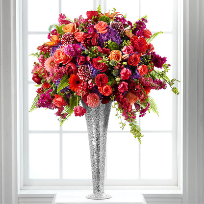 Flower Jeweled Arrangement –  Velvet Leaf And Stem, Las Vegas NV