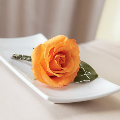 Lifetime of Love Boutonniere –  Velvet Leaf And Stem, Las Vegas NV
