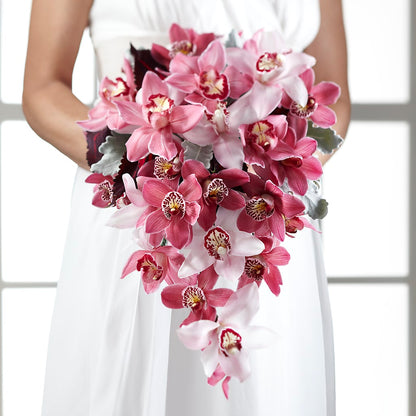 Pink Mink Bouquet –  Velvet Leaf And Stem, Las Vegas NV