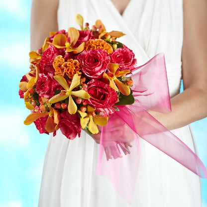 Brilliant Shades of Love Bouquet –  Velvet Leaf And Stem, Las Vegas NV