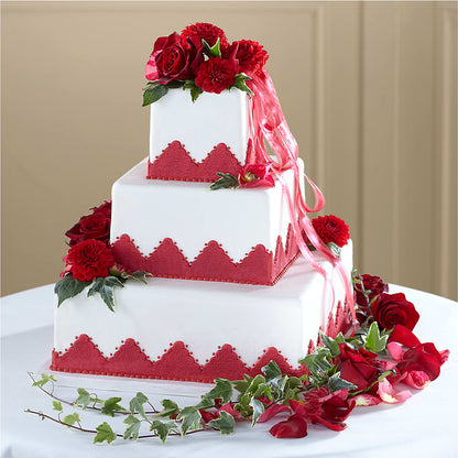 Forever Happiness Cake Decor –  Velvet Leaf And Stem, Las Vegas NV