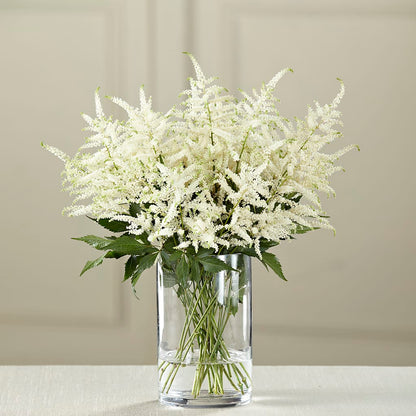 White Astilbe Bouquet –  Velvet Leaf And Stem, Las Vegas NV