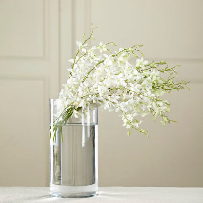 White Dendrobium Bouquet –  Velvet Leaf And Stem, Las Vegas NV